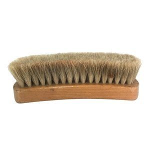 Vintage National Shoe Polisher Brush 616 Horse Hair Wood 6.75 in
